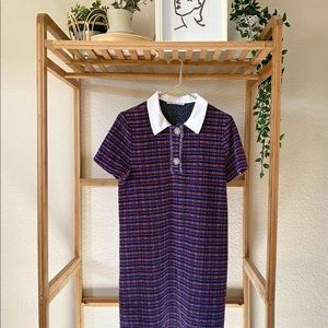 ZARA Rainbow Tweed dress size L, Never Worn